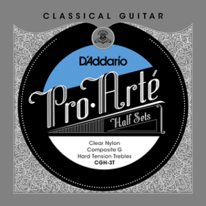 D'Addario CGH-3T Pro-Arte Trebles Clear/Composite G/Hard