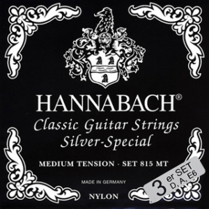 Hannabach 815MT Silver Special Medium Tension, Basses Only