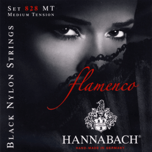 Hannabach 828 Flamenco Black Medium Tension, Full Set