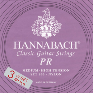 Hannabach 900 Silver 200 Medium High Tension, Trebles Only
