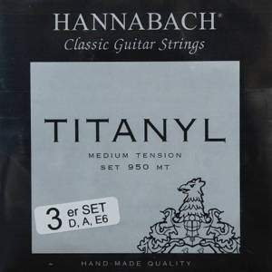 Hannabach 950 Titanyl Medium Tension, Basses Only