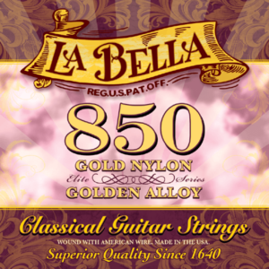 La Bella 850 Elite, Gold, Medium Tension