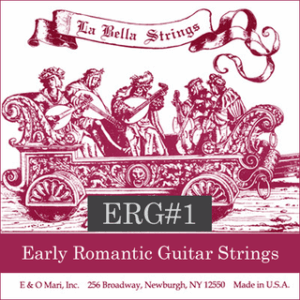 La Bella ERG#1 Early Romantic Guitar Strings, Nylon/Silver