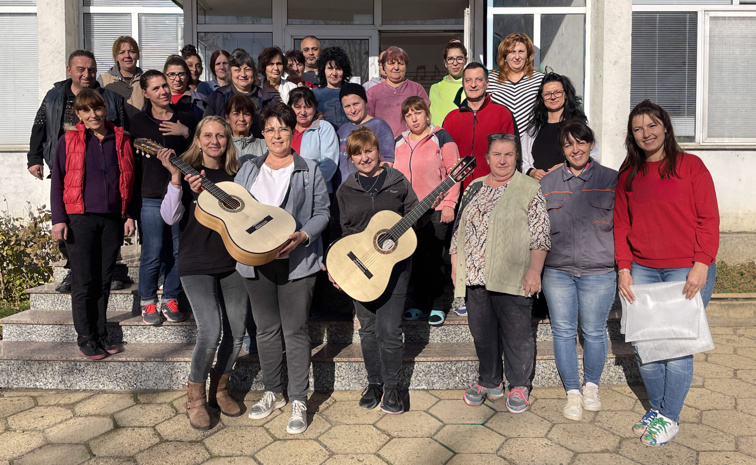 Present-day Kremona team at the Kazanlak workshop