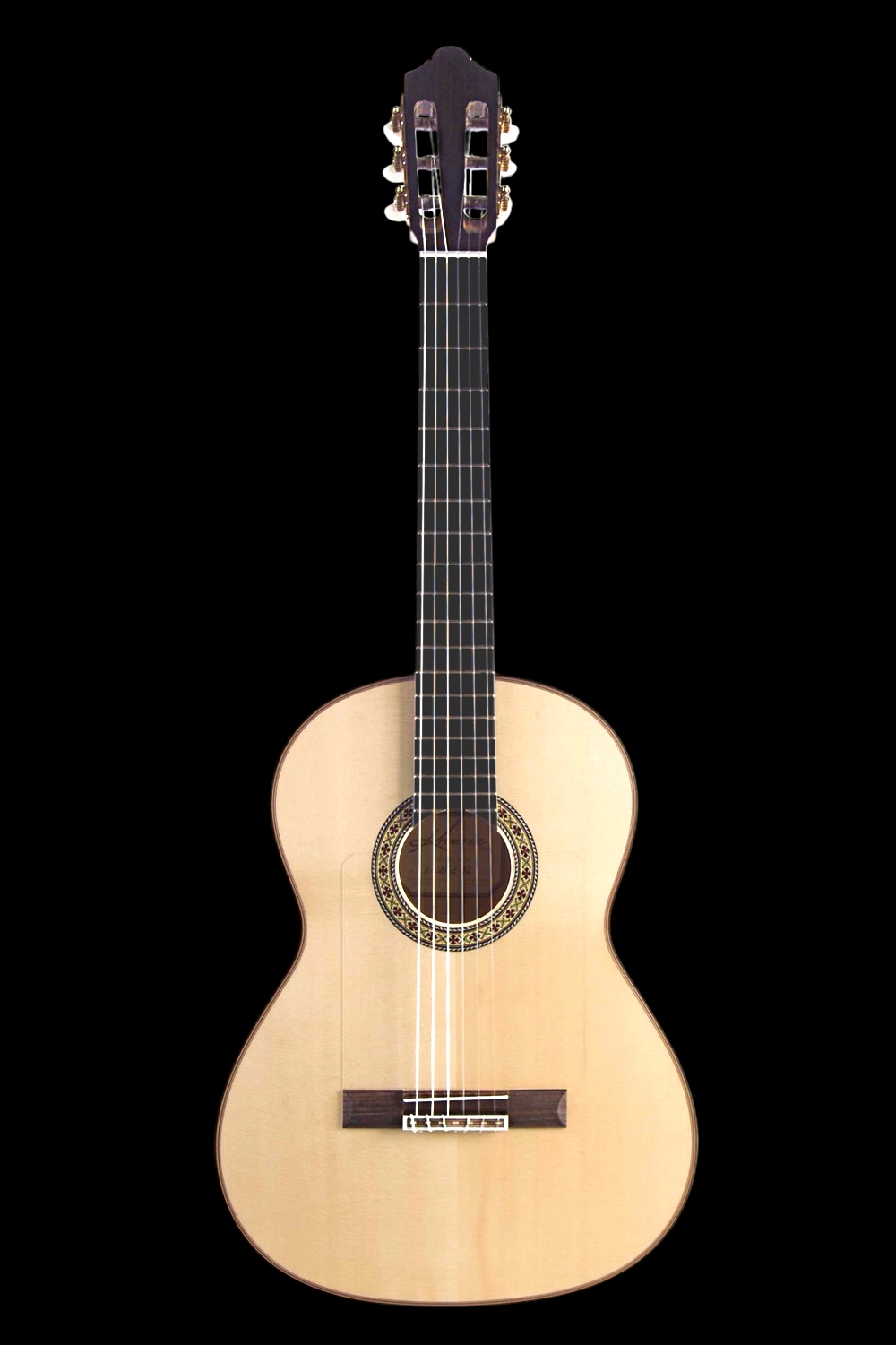 Flamenco blanca flamenco guitar front view